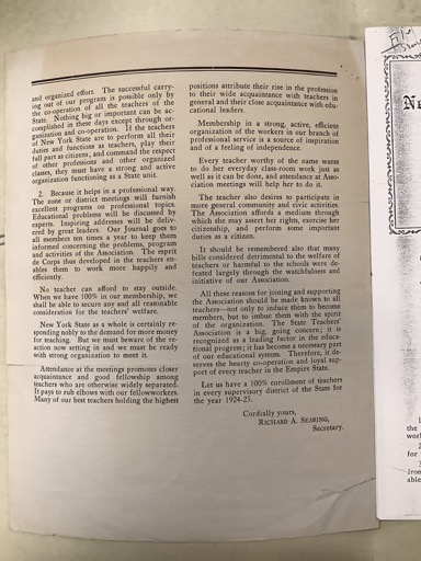 Constitution and By-Laws of the School Association of Rensselaer County, N.Y. (cover)
