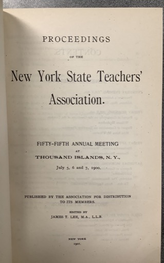 Proceedings of the New York State Teachers' Association