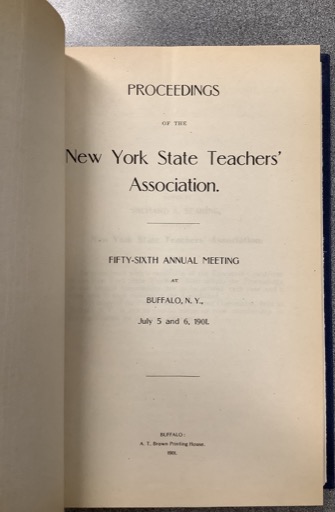 Proceedings of the New York State Teachers' Association
