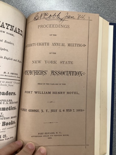 Proceedings of the Thirty-Eighth Annual Meeting of the New York State Teachers' Association