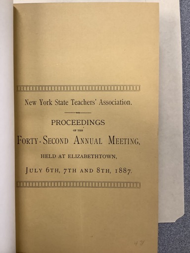 New York State Teachers' Association Proceedings