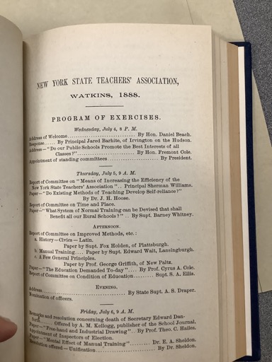 New York State Teachers Association Program of Exercises