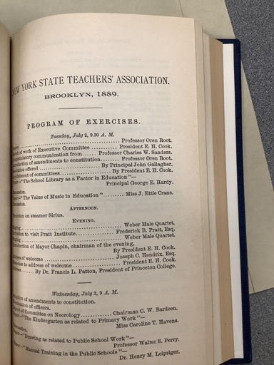 New York State Teachers Association Program of Exercises