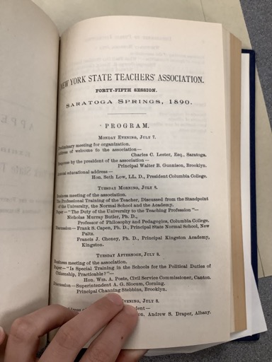 New York State Teachers' Association Program