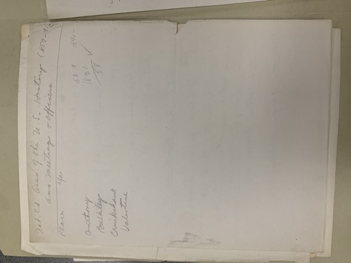 Meeting Minutes of the U.S. Treasury