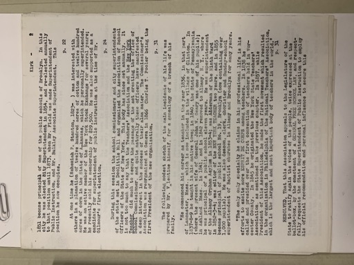 Biographical Sketch of Kirk