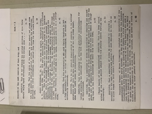 Resolution on Compensation for Female Teachers