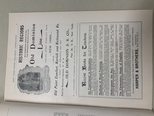 New York State Teachers Association Historic Regions Advertisement