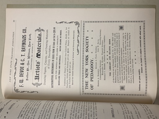 Advert for Artists' Materials and Pedagogy Society