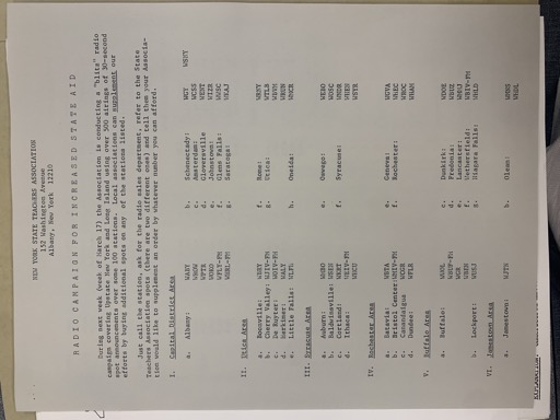 Radio Campaign for Increased State Aid