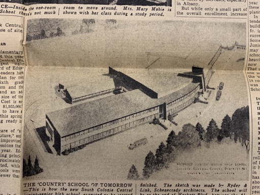 Architectural Sketch of South Colonie Central School