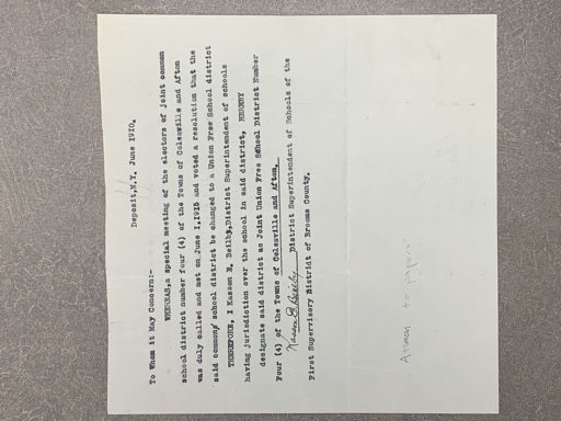 School District Reorganization Resolution