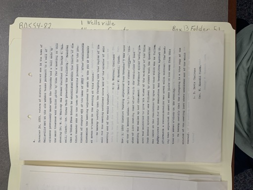 Meeting Minutes from November 26, 1879
