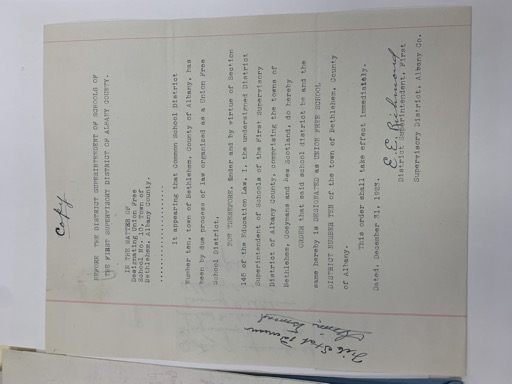 School District Designation Order